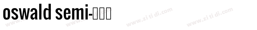 oswald semi字体转换